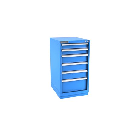 CHAMPION TOOL STORAGE Modular Drawer Cabinet, 6 Drawer, Blue, Steel, 22 in W x 28-1/2 in D x 41-3/4 in H N18000601ILCFTB-BB